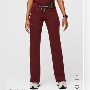 Figs Women's Burgundy Kade Cargo Scrub
Pants Medium